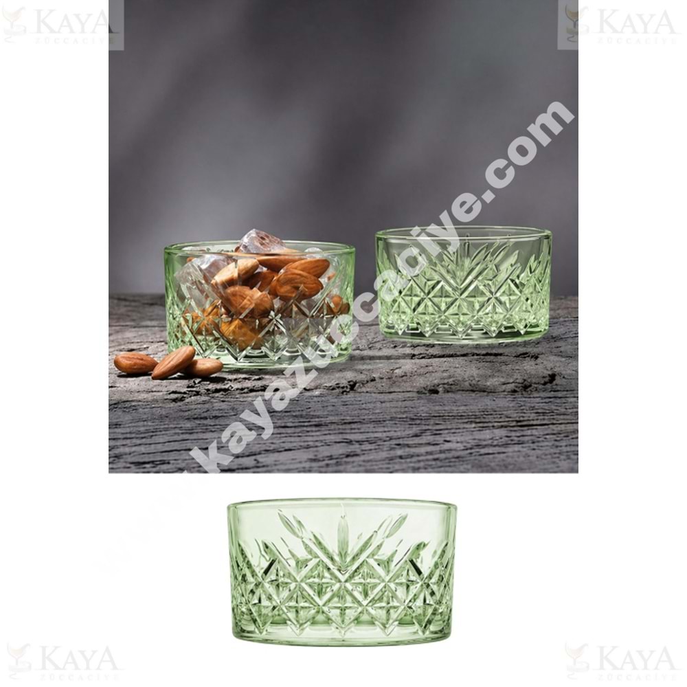 PAŞABAHÇE CAM KASE TIMELESS YEŞİL 4 LÜ 1*6