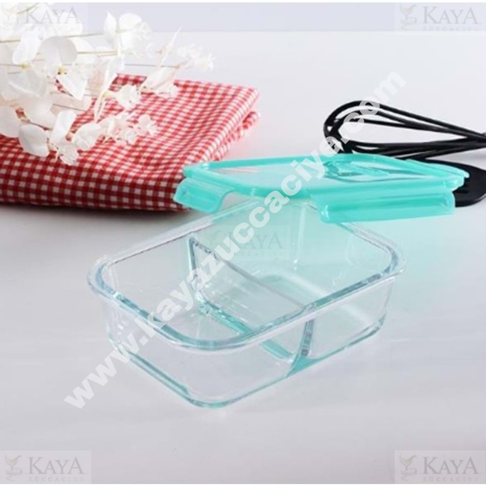 PAŞABAHÇE SAKLAMA LOCKİE KİLİTLİ BÖLMELİ SAKLAMA KABI 630 CC 1*4