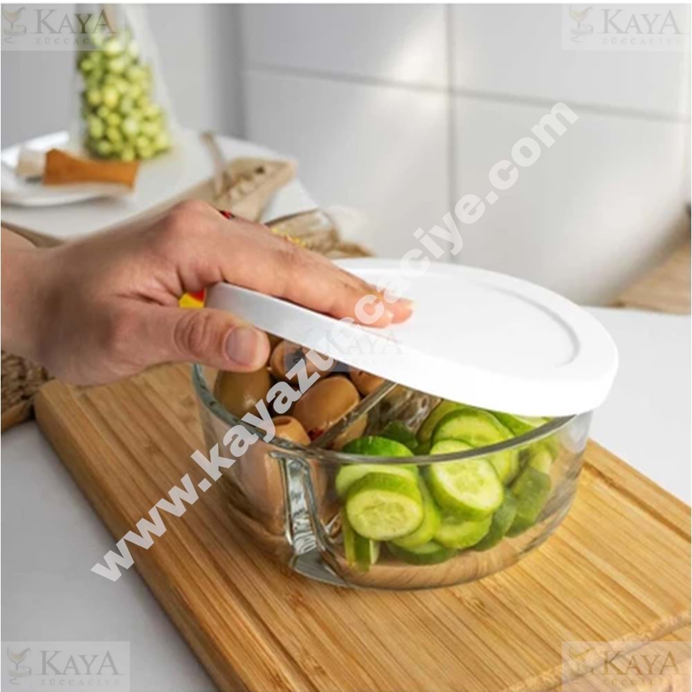 PAŞABAHÇE SAKLAMA KABI POLAR KAPAKLI BÖLMELİ 1*4