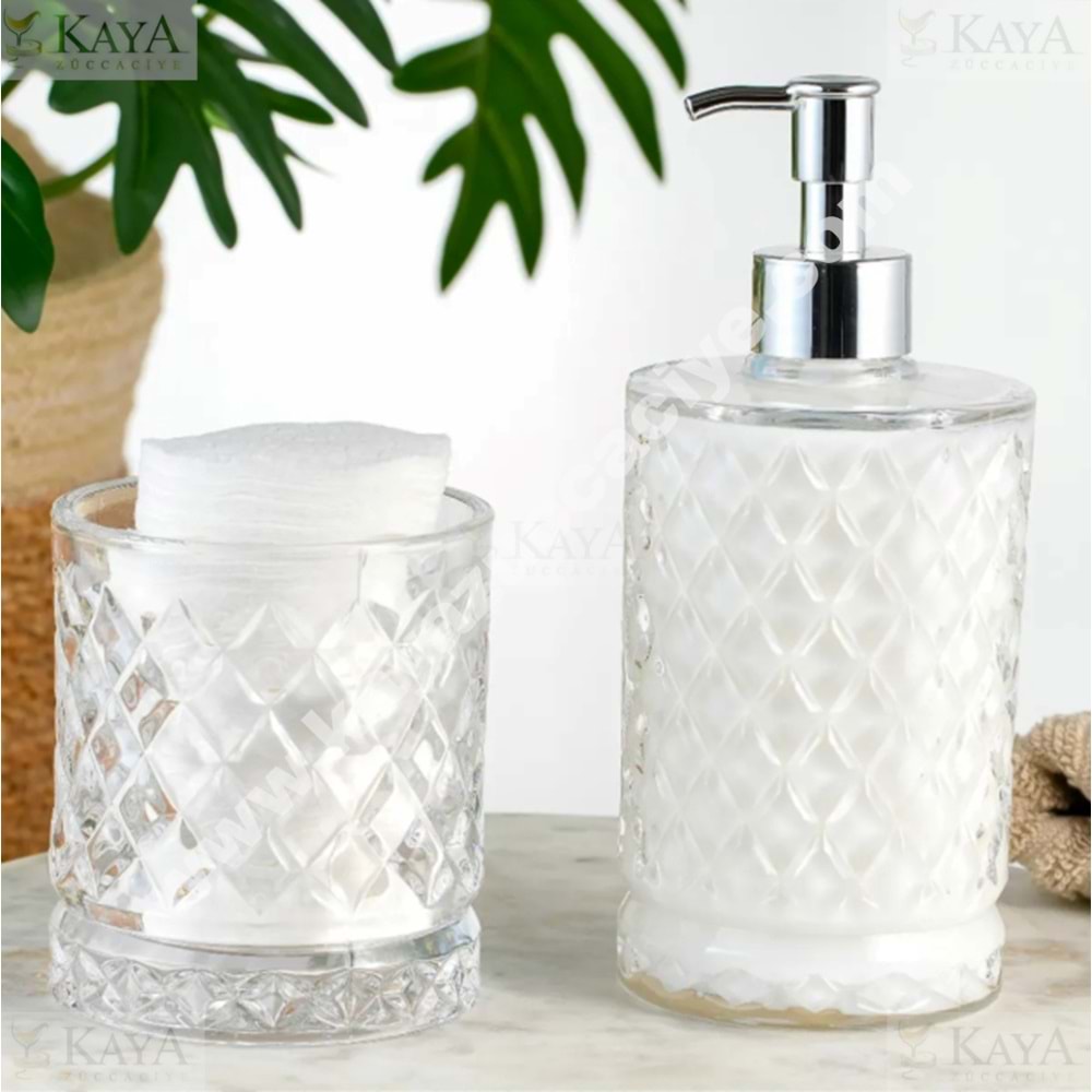 ALN EKS CAM 2 Lİ SIVI SABUNLUK VE DİŞ FIRÇALIK 1*12