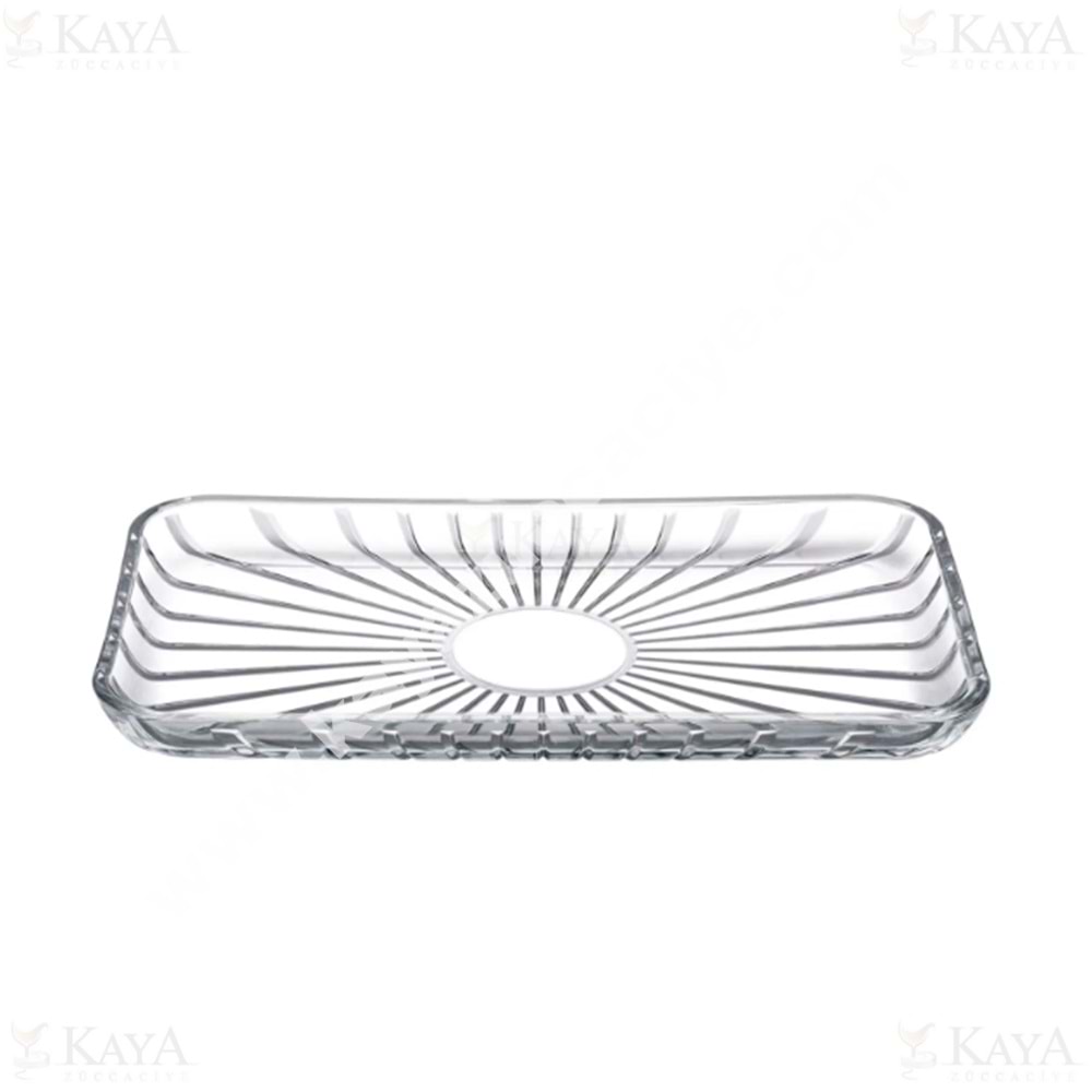PAŞABAHÇE CAM SERVİS TABAĞI ELEGANT DİKDÖRTGEN 28x16 CM 1*6