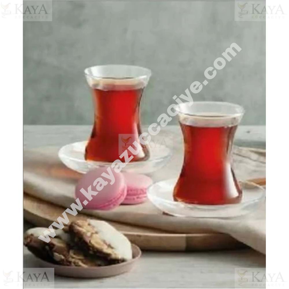 PAŞABAHÇE ÇAY BARDAĞI GLASS4YOU İZMİR 6 LI SADE 1209818 1*12