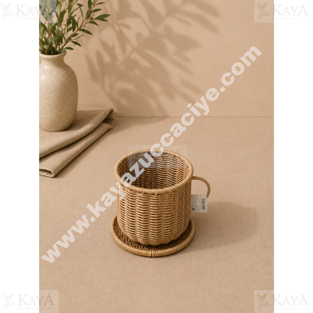 AJE HASIR SEPET KUPA MODEL KULPLU SEPET 16 CM 1*30