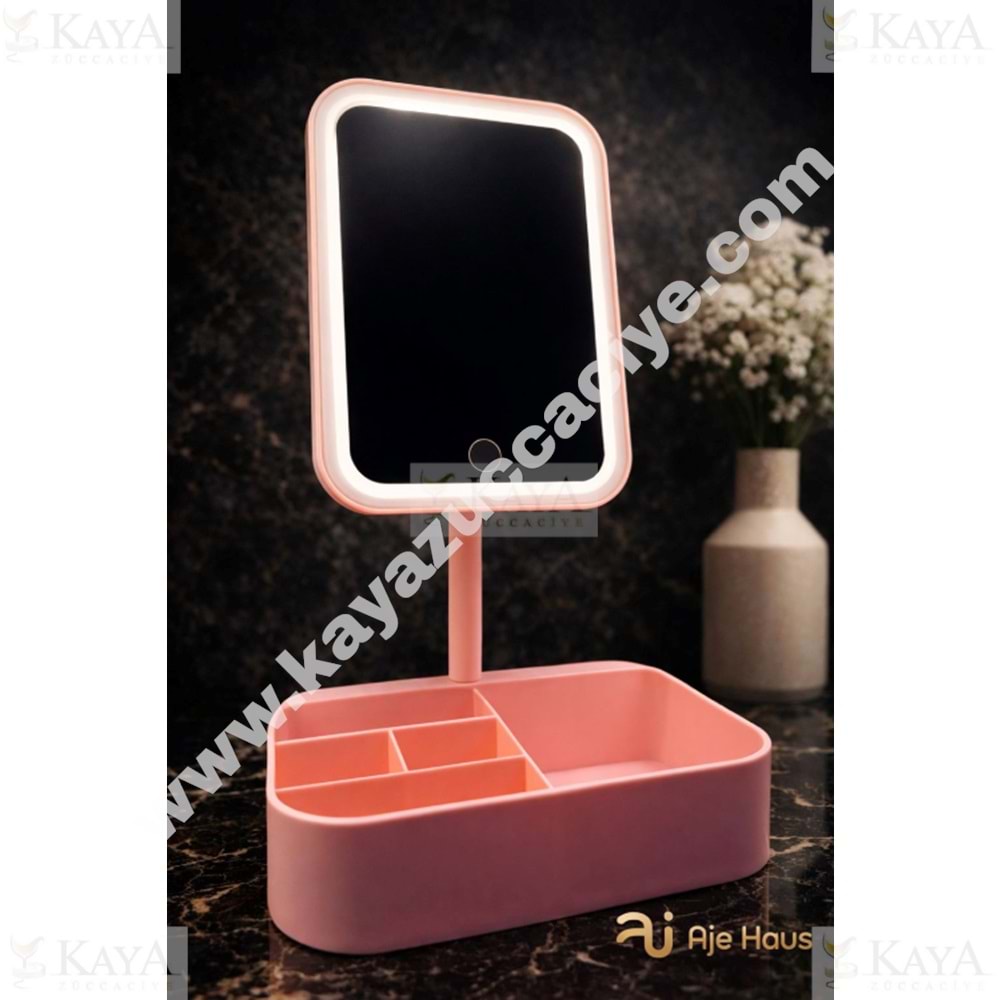 AJE MAKYAJ AYNASI IŞIKLI DİKDÖRTGEN ORGANİZERLİ 1*30