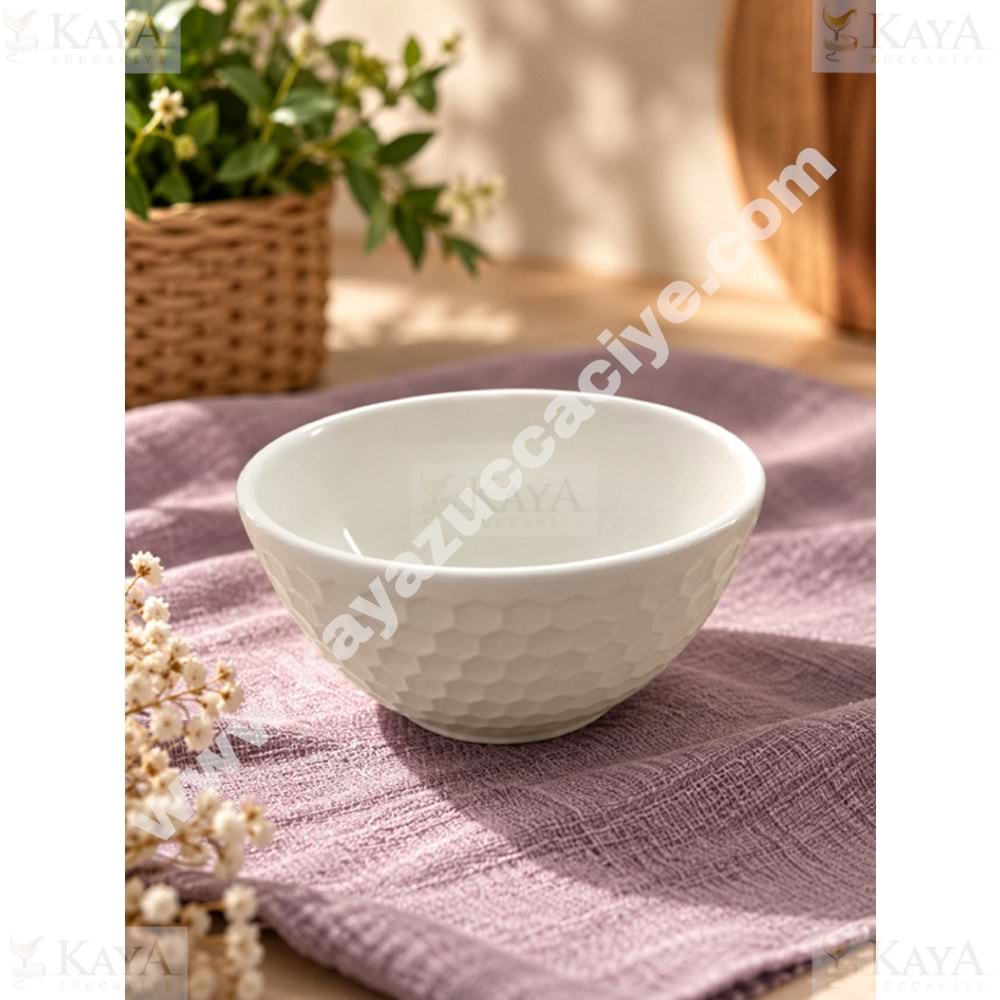 GRY SERAMİK ÇORBA KASESİ 12 CM BULUT PETEK ÇİZGİLİ 1*36