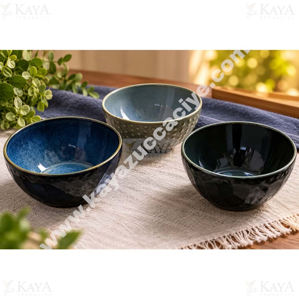 GRY SERAMİK KASE CERALİNE ALİSA RENKLİ 13 CM 1*9