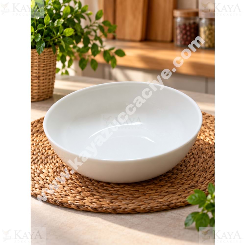 GRY PORSELEN KASE 19 CM SADE SALATA KASESİ