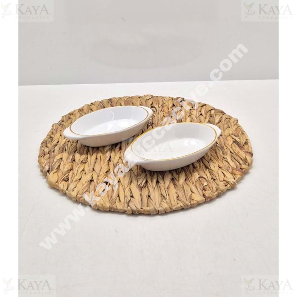 ASEL SERAMİK ÇEREZLİK KULAKLI OVAL KULPLU 10x18,5 CM 1*56