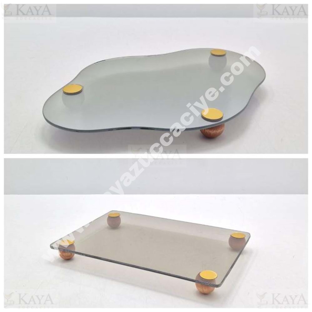 ASEL CAM SUNUMLUK TOP AYAKLI ÜÇGEN & BULUT & DİKDÖRTGEN 1*35