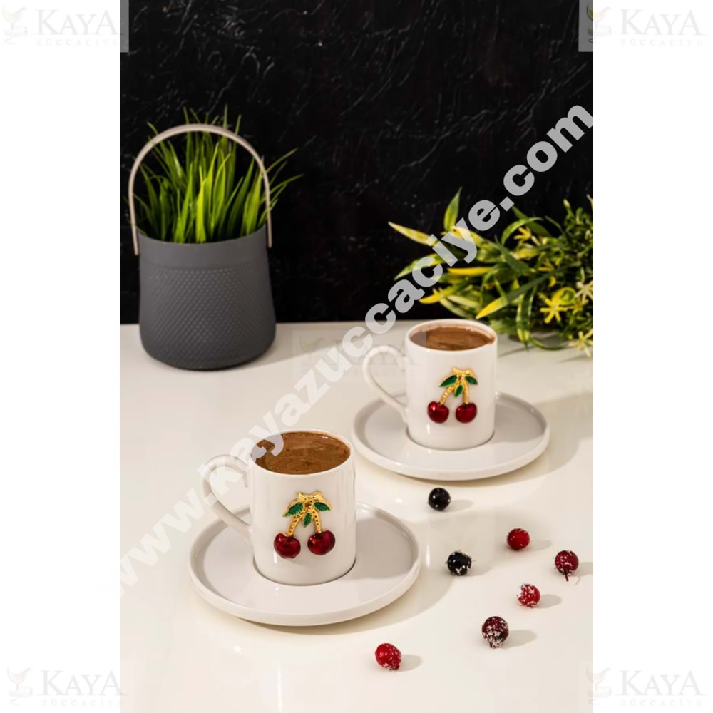 WERONY 2 Lİ KİRAZ MODEL FİNCAN TAKIMI 1*18