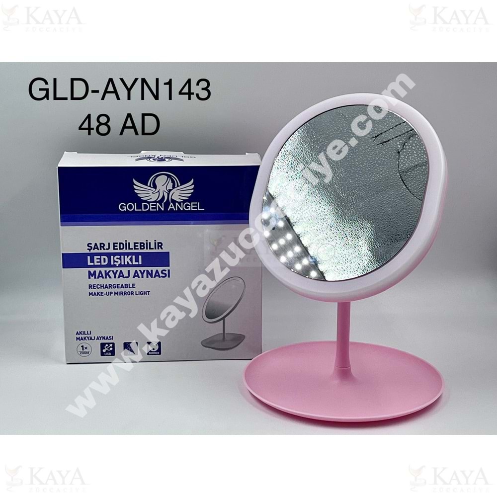 BZD GOLDEN IŞIKLI OVAL MAKYAJ AYNASI 1*48