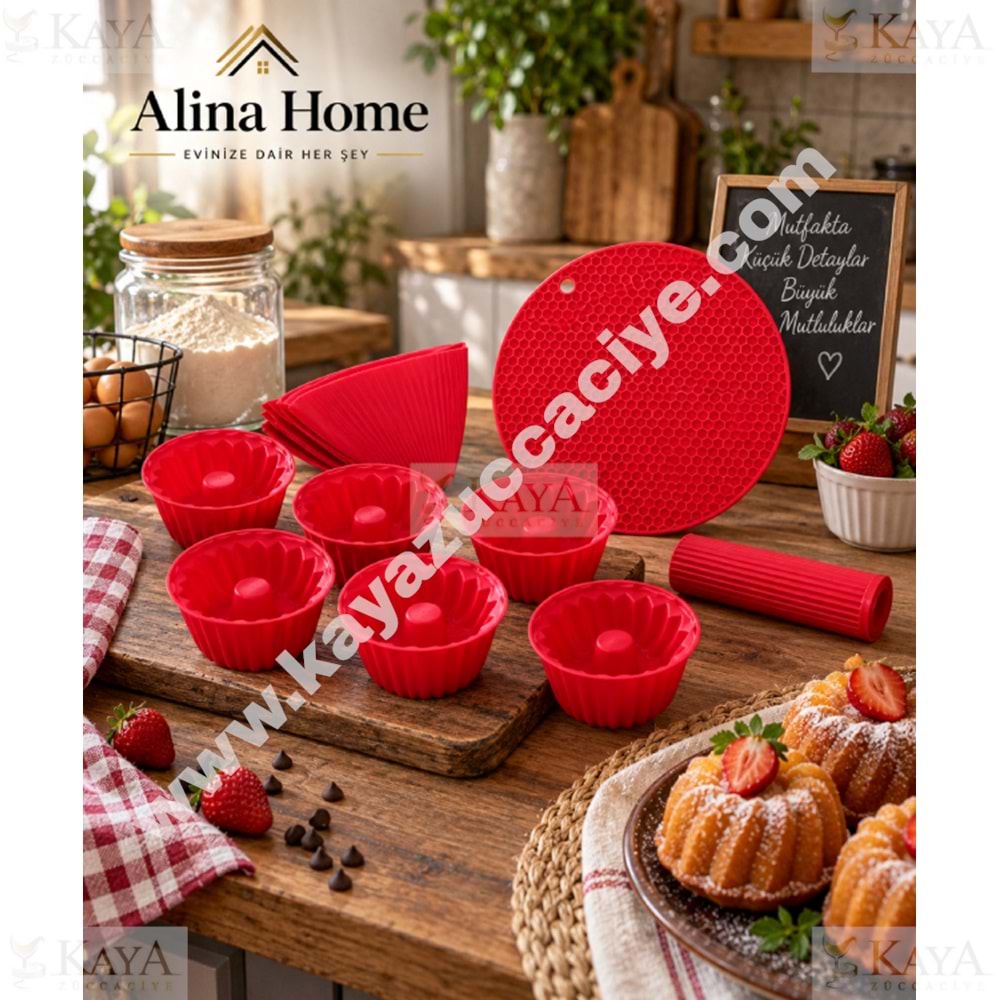 BEE HOME SİLİKON PİŞİRME SET 4 LÜ 1*36