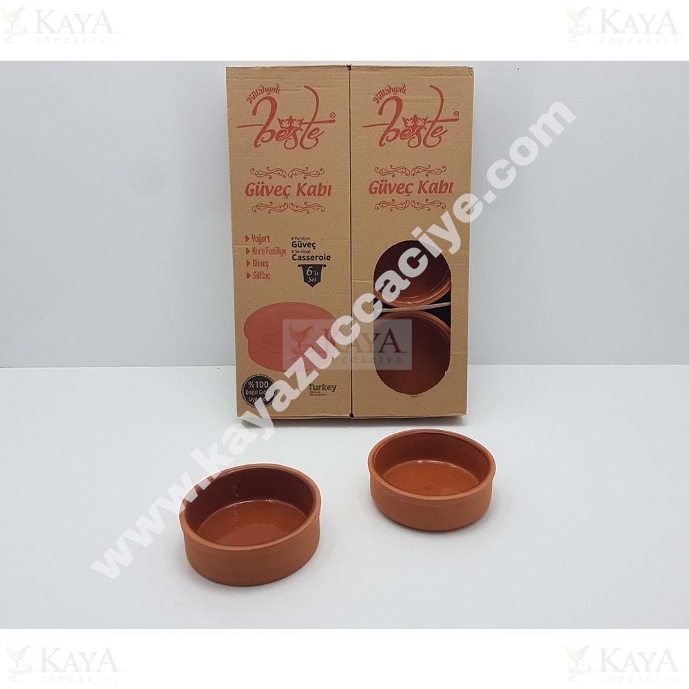MİLET KÜTAHYA BESTE SERAMİK 6 LI GÜVEÇ SÜTLAÇ KABI 1*12