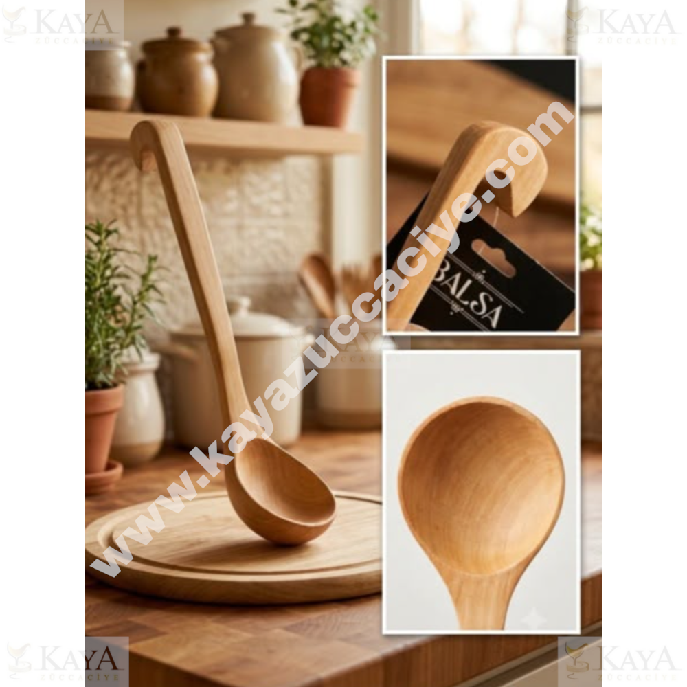 BALSA AHŞAP KEPÇE 30 CM 1*10