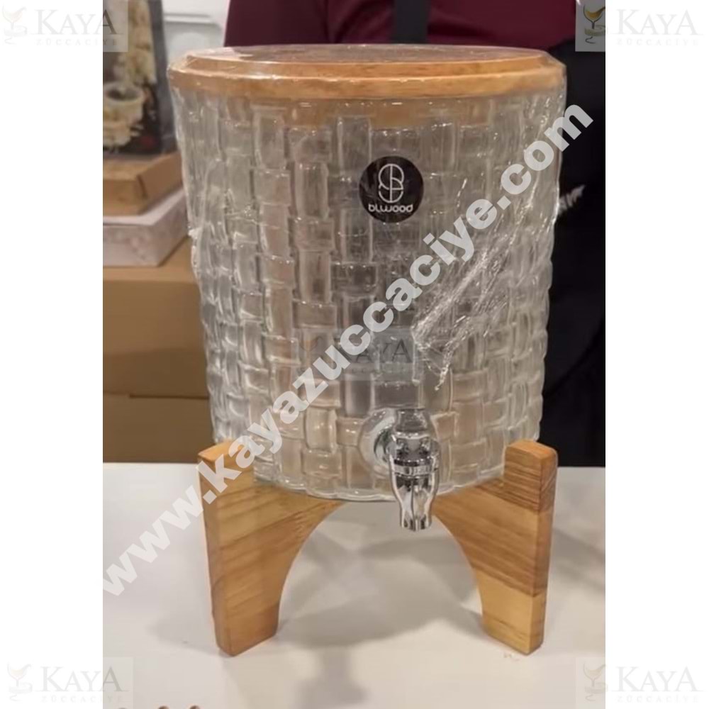 BLWOOD CAM BAMBU AYAKLI SEBİL ŞERBETLİK 1*2