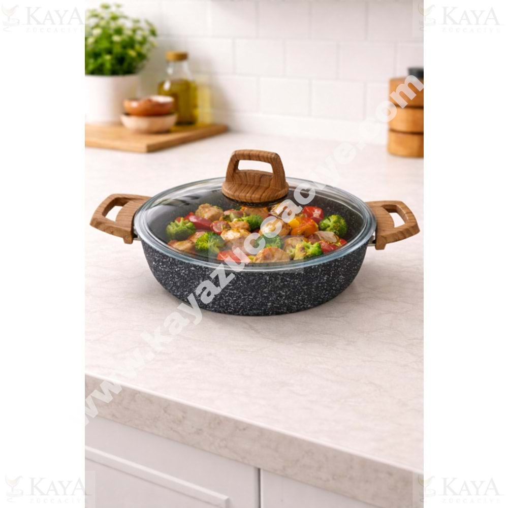 BRİLLANT TENCERE ALPHA GRANİT BASIK 26 CM 1*4