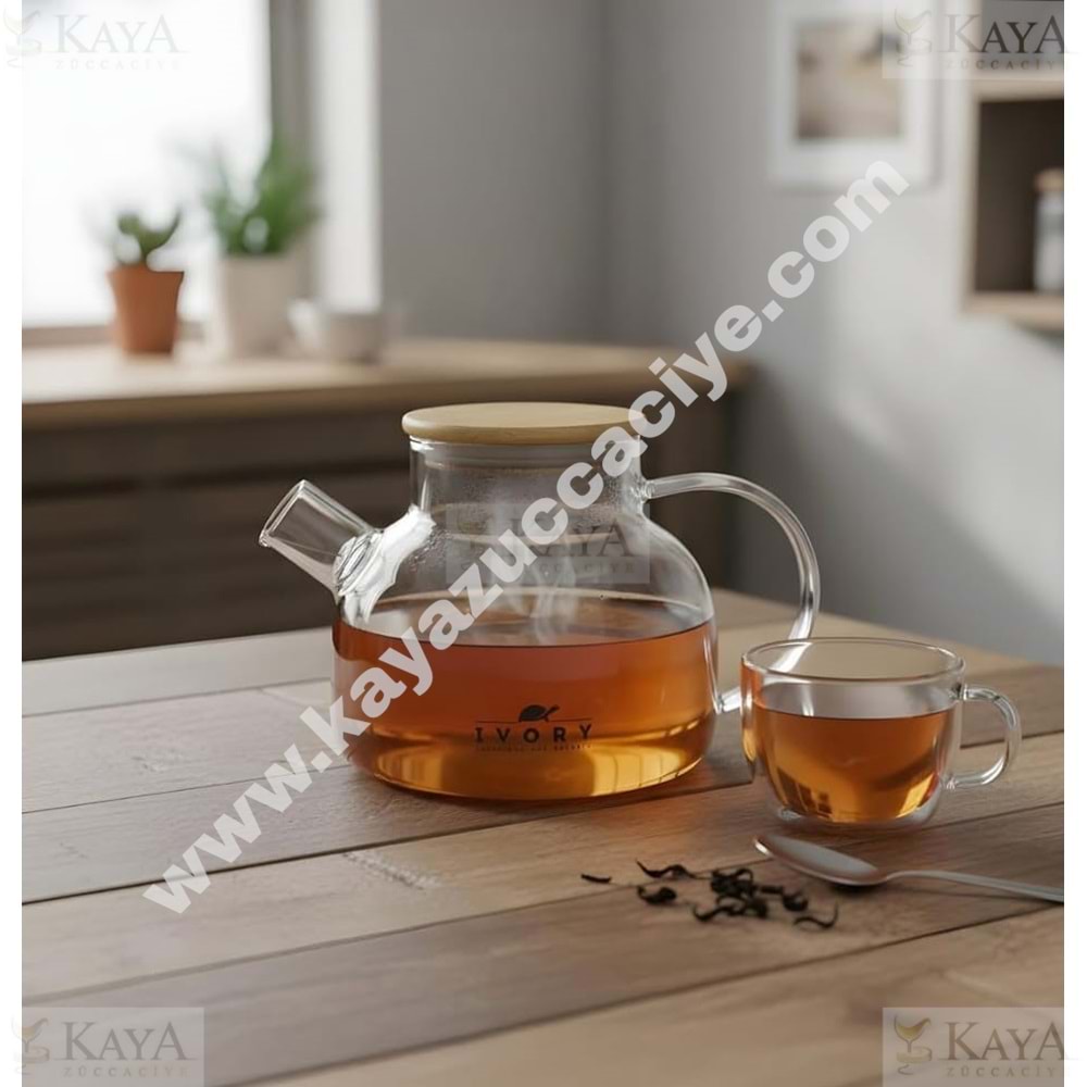 BZD IVORY CAM DEMLİK BOROSİLİKAT 1000 ML 1*24