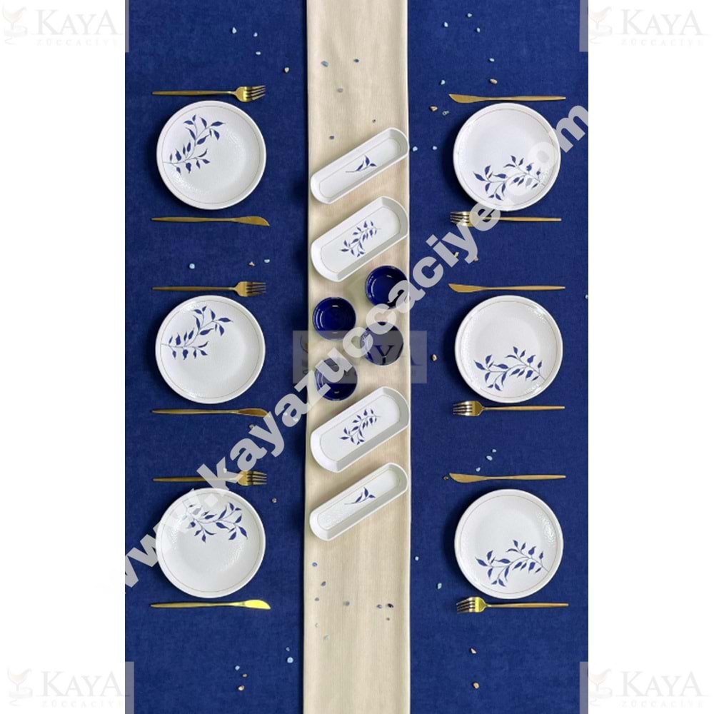 ALİNA HOME 14 PARÇA YUVARLAK CARMEN MODEL KAHVALTI SETİ 1*1