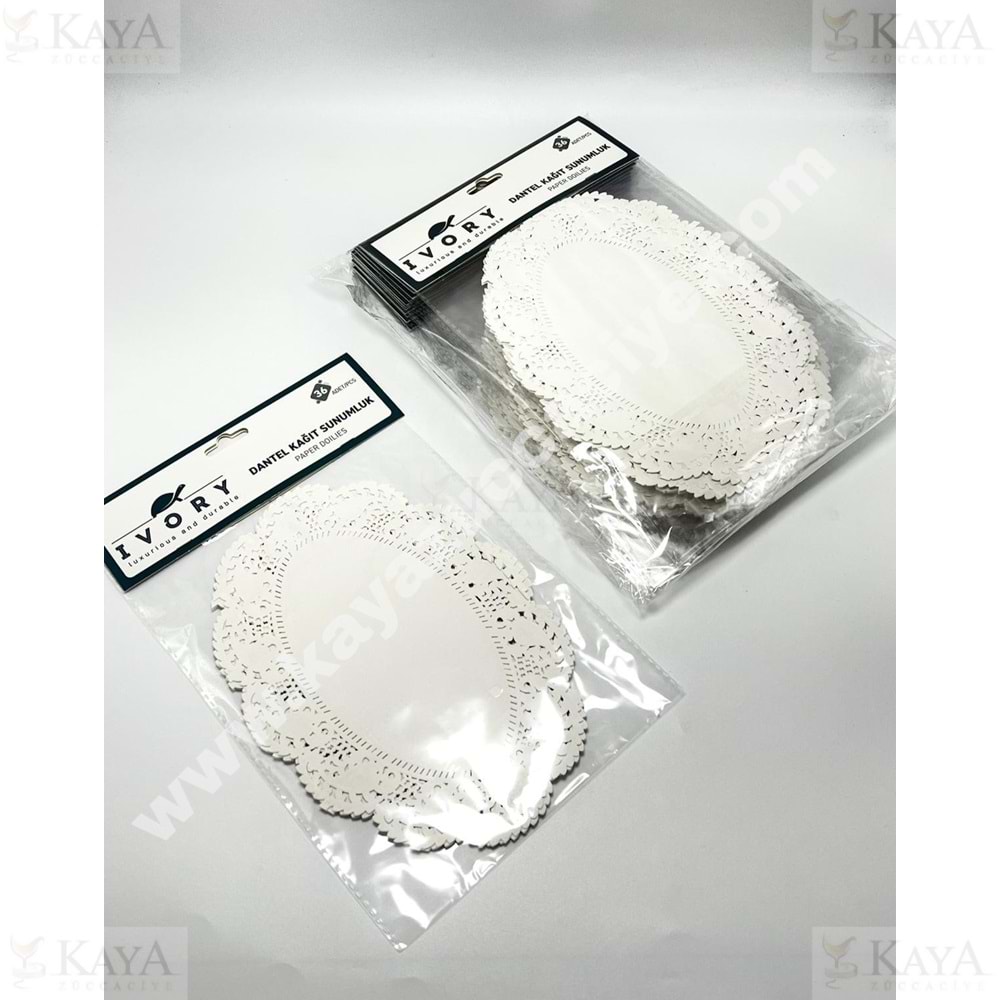 BZD IVORY SUNUMLUK OVAL DANTEL 36 LI 23 CM 1*12