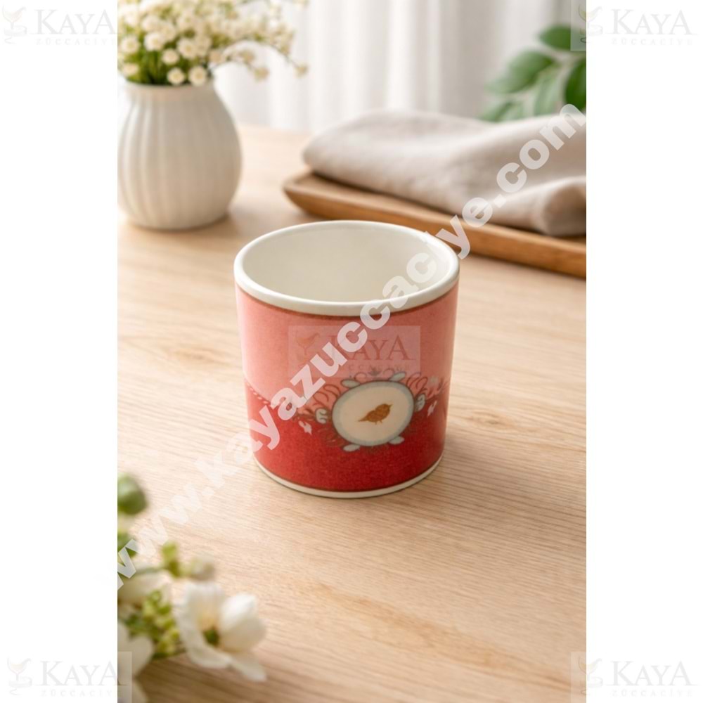 EGE PORSELEN KUPA KUŞ MODEL YALDIZLI