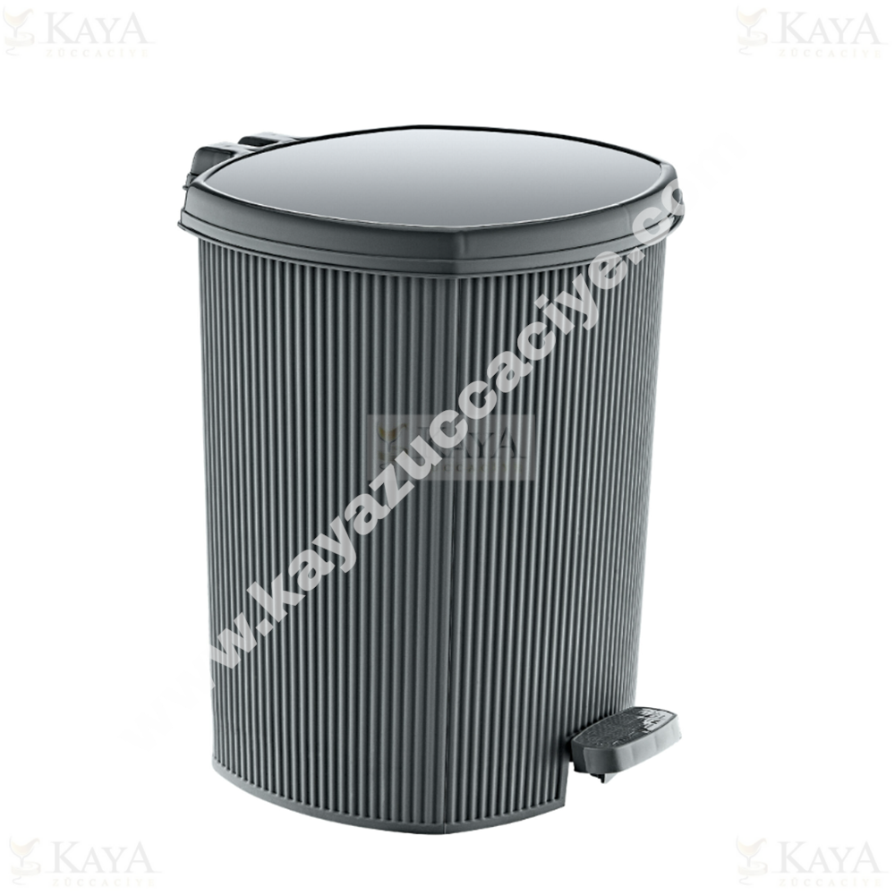 ÖZER ÇÖP KOVASI PEDALLI ÇİZGİLİ 3 NO 11 LT 1*12