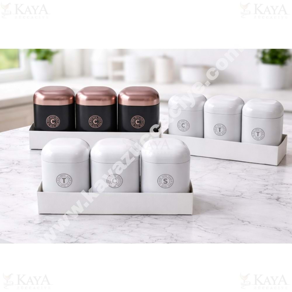 DECOREV SAKLAMA KABI 3 LÜ METAL 1*10