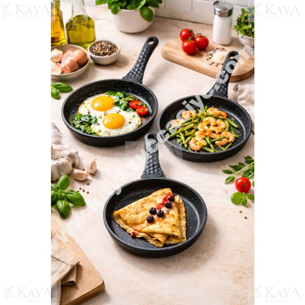 BRİLLANT TAVA SETİ NOVA 3 LÜ 18-20-22 CM 1*7