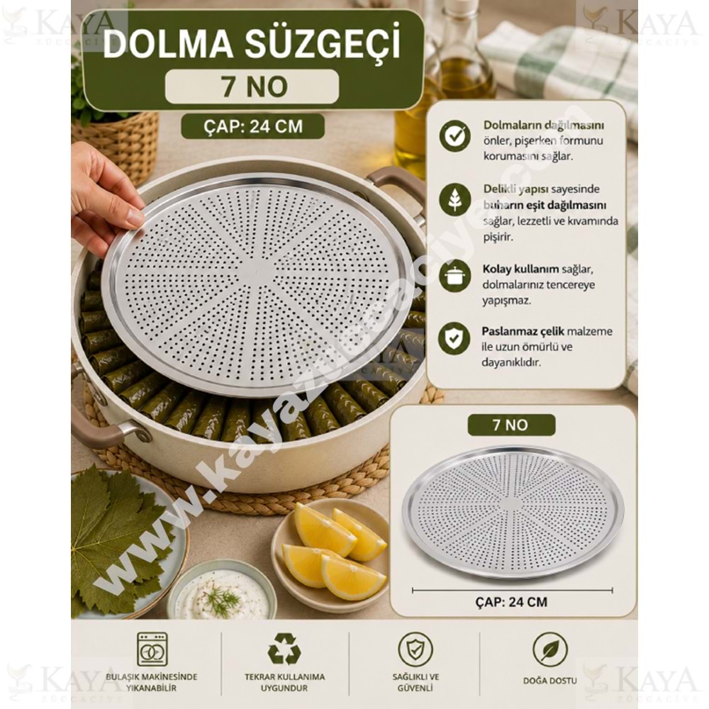 ZEN LİFE KROM DOLMA SÜZEK 7 NO 24 CM 1*50