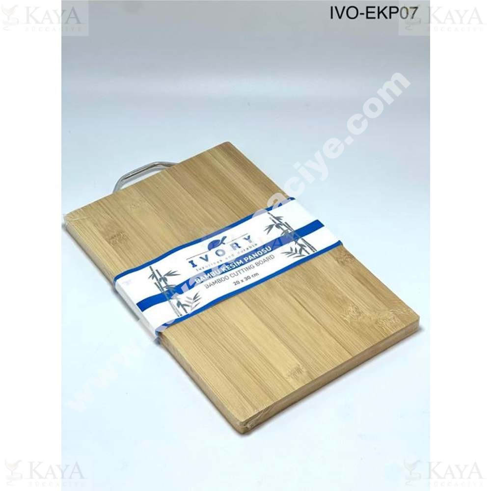 BZD IVORY KESME TAHTASI BAMBU METAL SAPLI KESİM PANOSU 20x30 CM 1*30