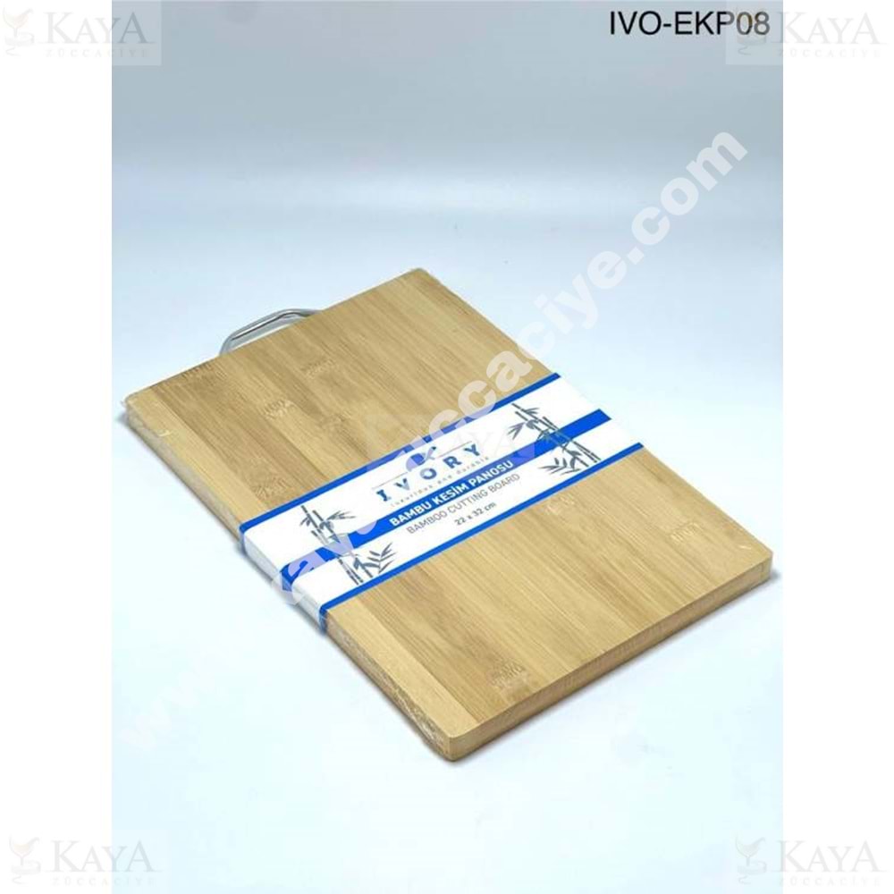 BZD IVORY KESME TAHTASI BAMBU METAL SAPLI KESİM PANOSU 22x32 CM 1*30