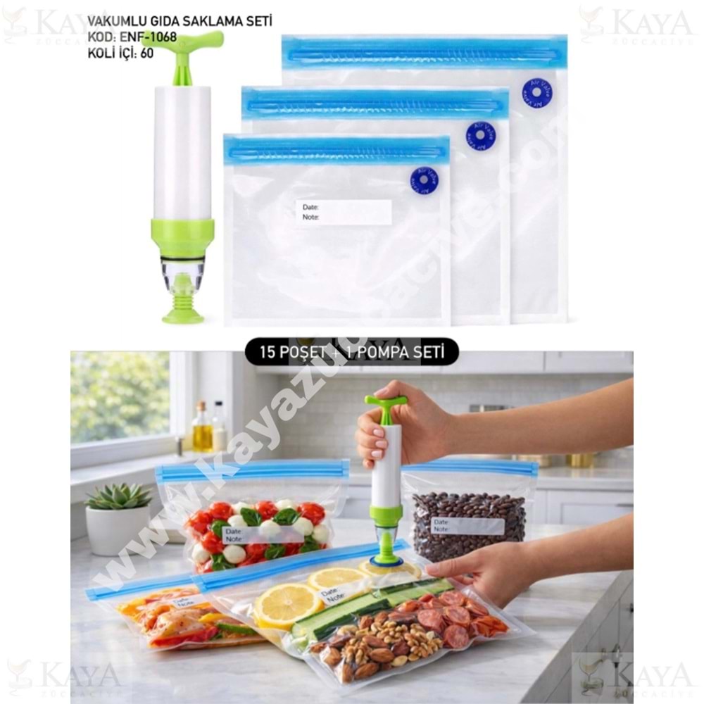 ENF POŞETLİ VAKUM SETİ 1*60