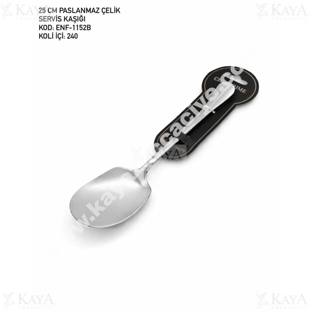 ENF CHEF PRİME SERVİS KAŞIĞI METAL BÜYÜK BOY 25 CM
