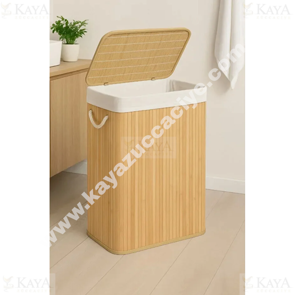 ENF BAMBU KİRLİ ÇAMAŞIR SEPETİ DİKDÖRTGEN 1*12