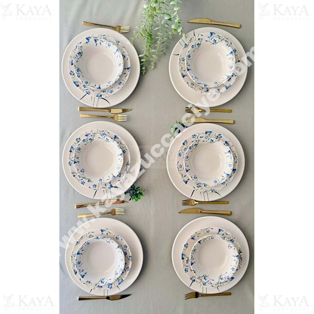 ALİNA HOME YEMEK SETİ 24 PARÇA YUVARLAK YEMEK SETİ 1*1