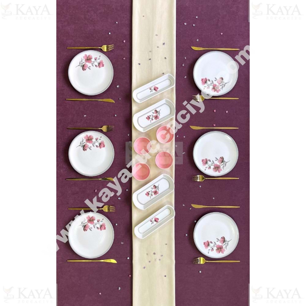 ALİNA HOME 14 PARÇA YUVARLAK FERRERO MODEL KAHVALTI SETİ 1*1
