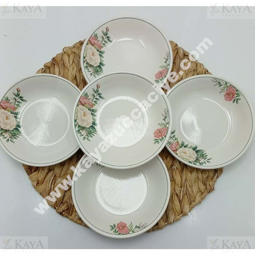 ALİNA HOME FLORA KÜÇÜK YEMEK TABAĞI 17 CM 1*18