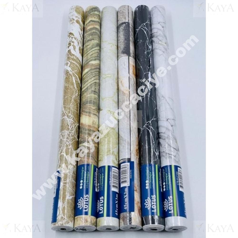 BZD LOTUS YAPIŞKANLI FOLYO PVC 5 MT MERMER 1*48