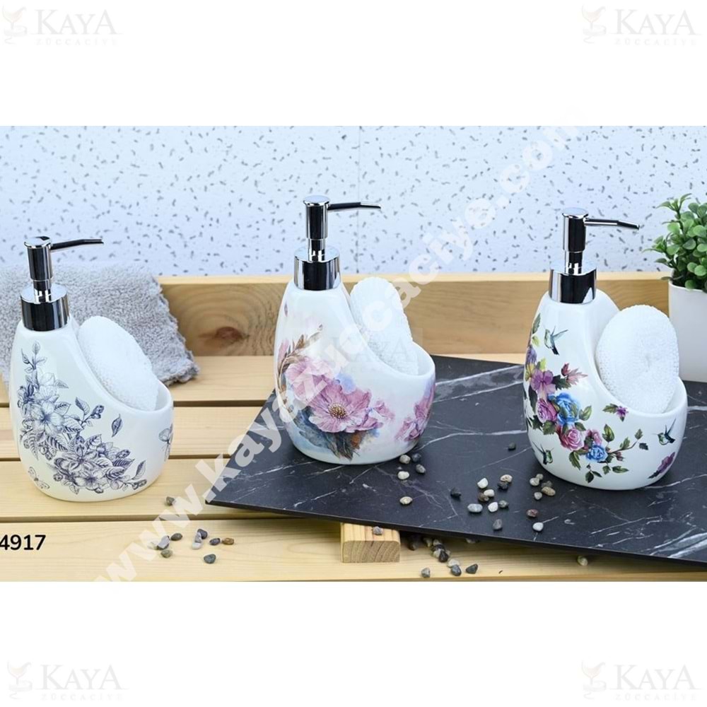 GNL PORSELEN SÜNGERLİKLİ SIVI SABUNLUK 1*24