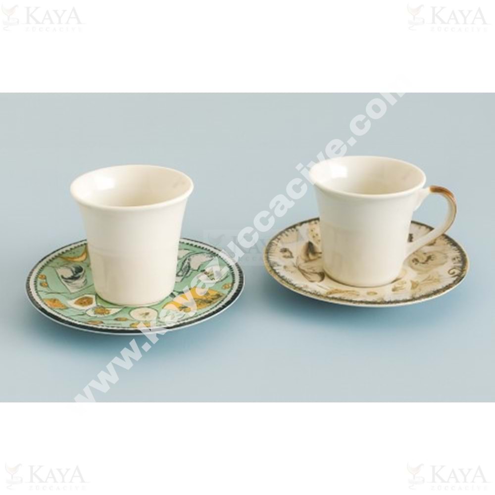 OKS KAVALYE RETRO 2 Lİ KAHVE TAKIMI 1*22