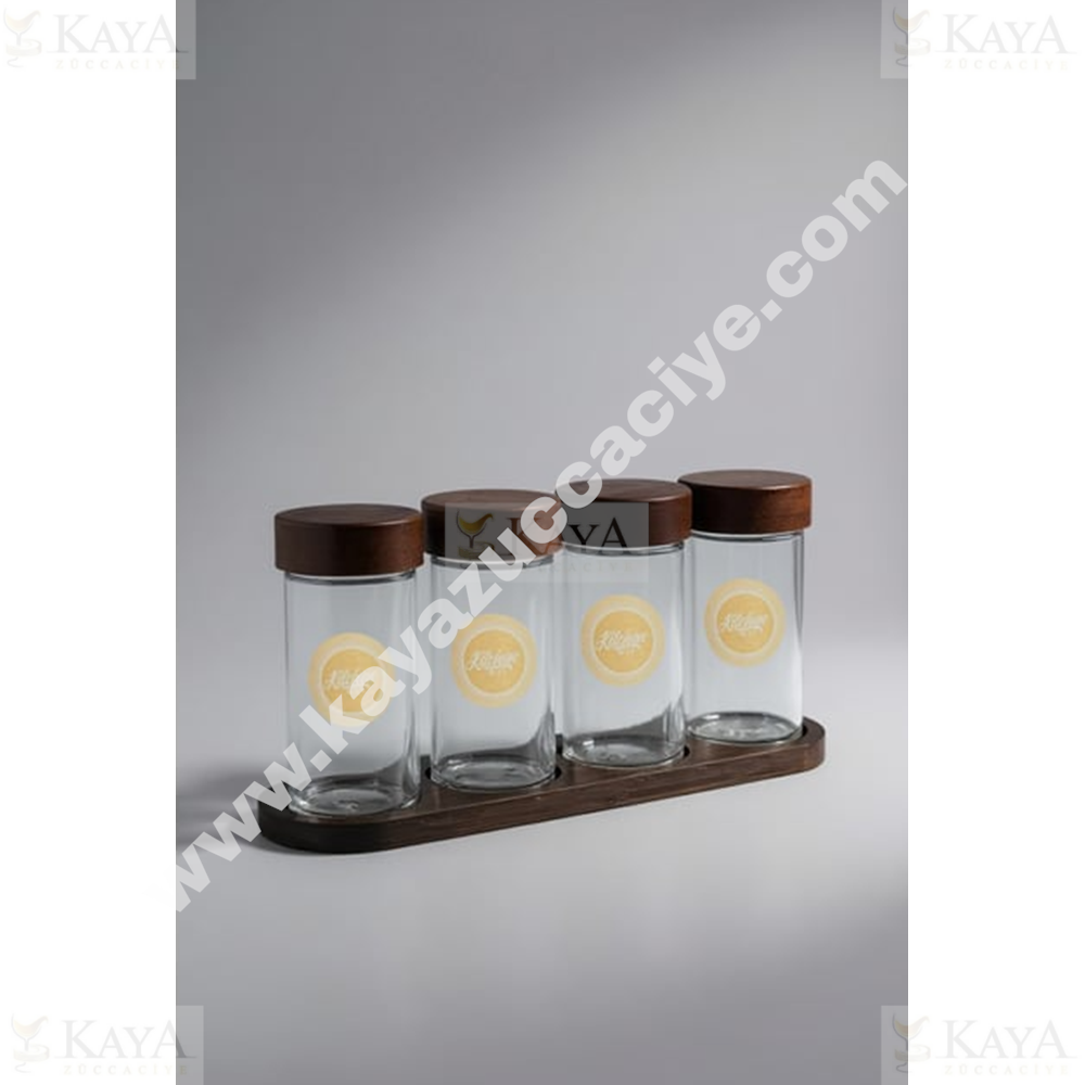 GLD CAM BAHARATLIK AKASYA STANDLI 4 LÜ YUVARLAK 1*36