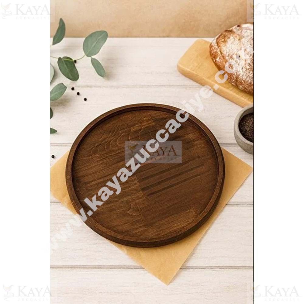 GLD BAMBU SUNUM TEPSİSİ YUVARLAK 25 CM 1*66