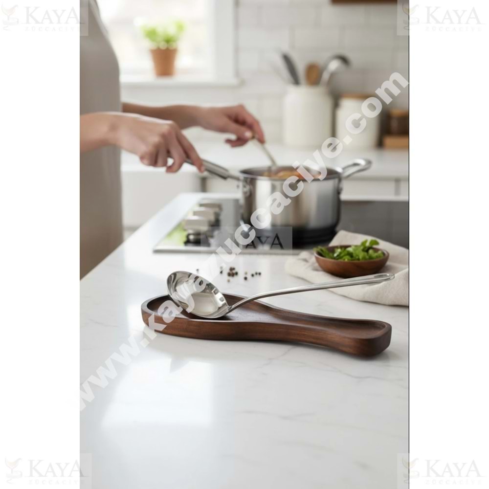 GLD TEZGAH ÜSTÜ AHŞAP KAŞIK ALTLIĞI 23 CM 1*200