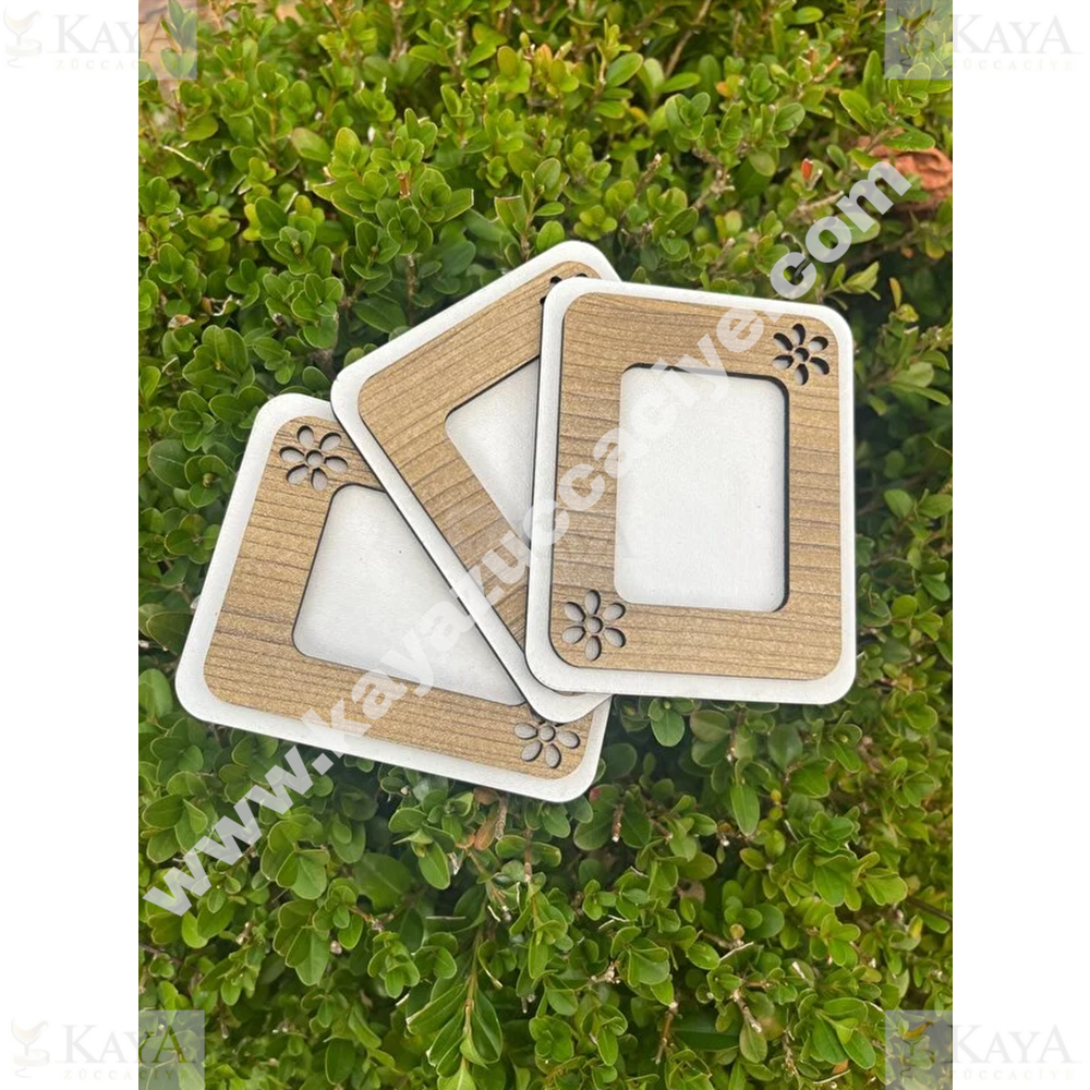GLS AHŞAP VESİKALIK MAGNET BUZDOLABI MİNİ ÇERÇEVE