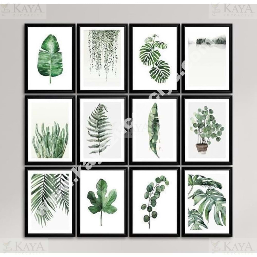 GLS MDF DUVAR TABLOSU 12 PARÇA 10x15 CM