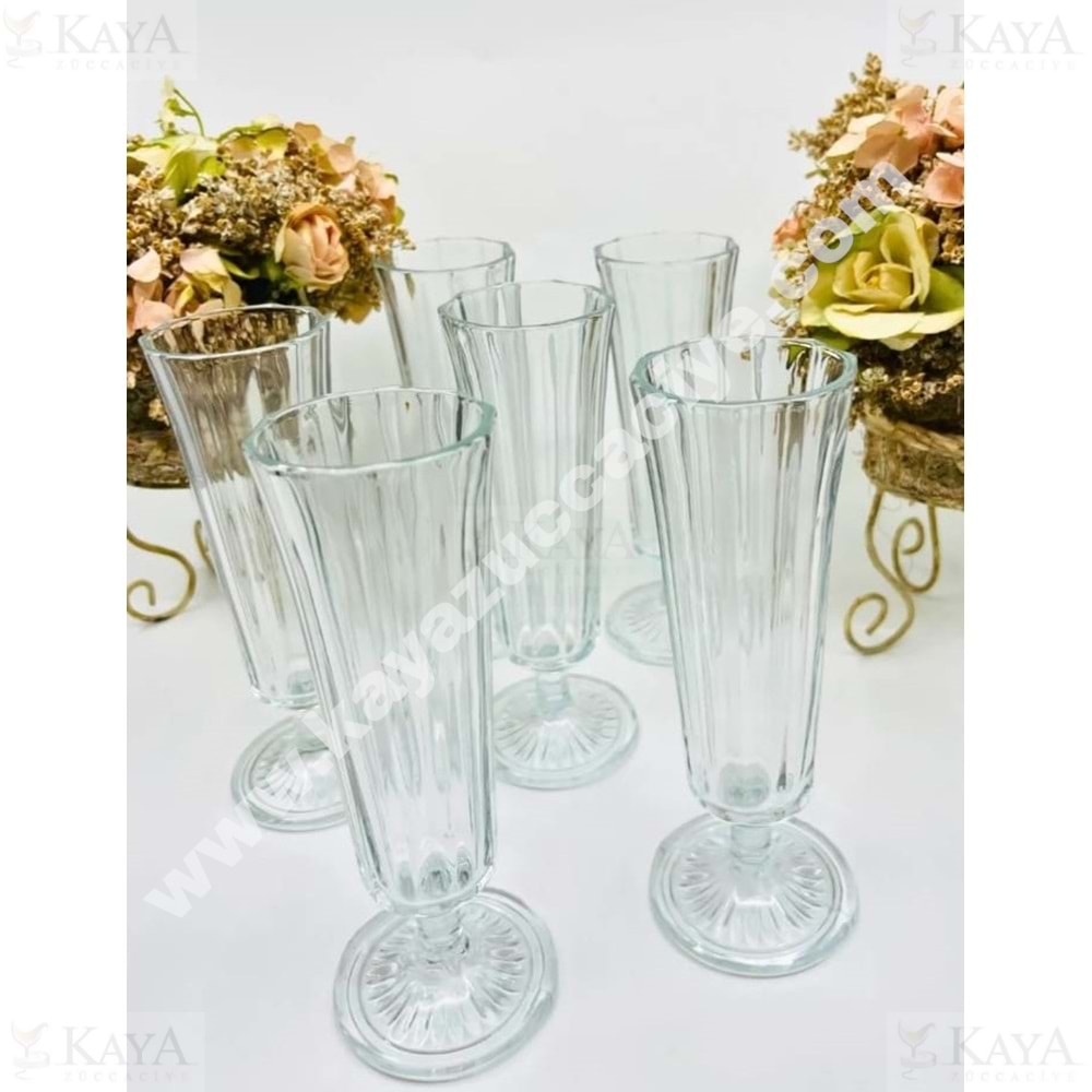 ALN AMS HOLYA FLÜT KAHVE YANI BARDAK 6 LI 120 ML 1*8
