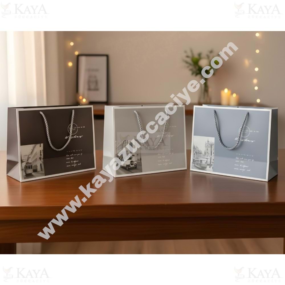 BZD IVORY HEDİYELİK ÇANTA DESENLİ 32x26 CM 1*12