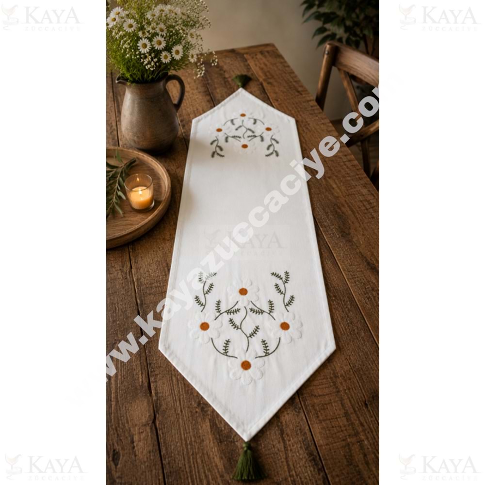 İNCİ HOME KETEN RUNNER RANIR 40x106 CM 1*10
