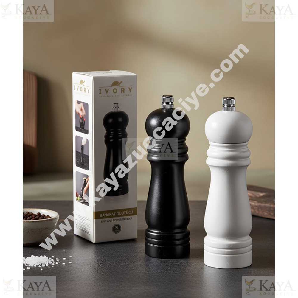 BZD IVORY BAMBU BAHARATLIK ÖĞÜTÜCÜ DEĞİRMEN 16 CM 1*72