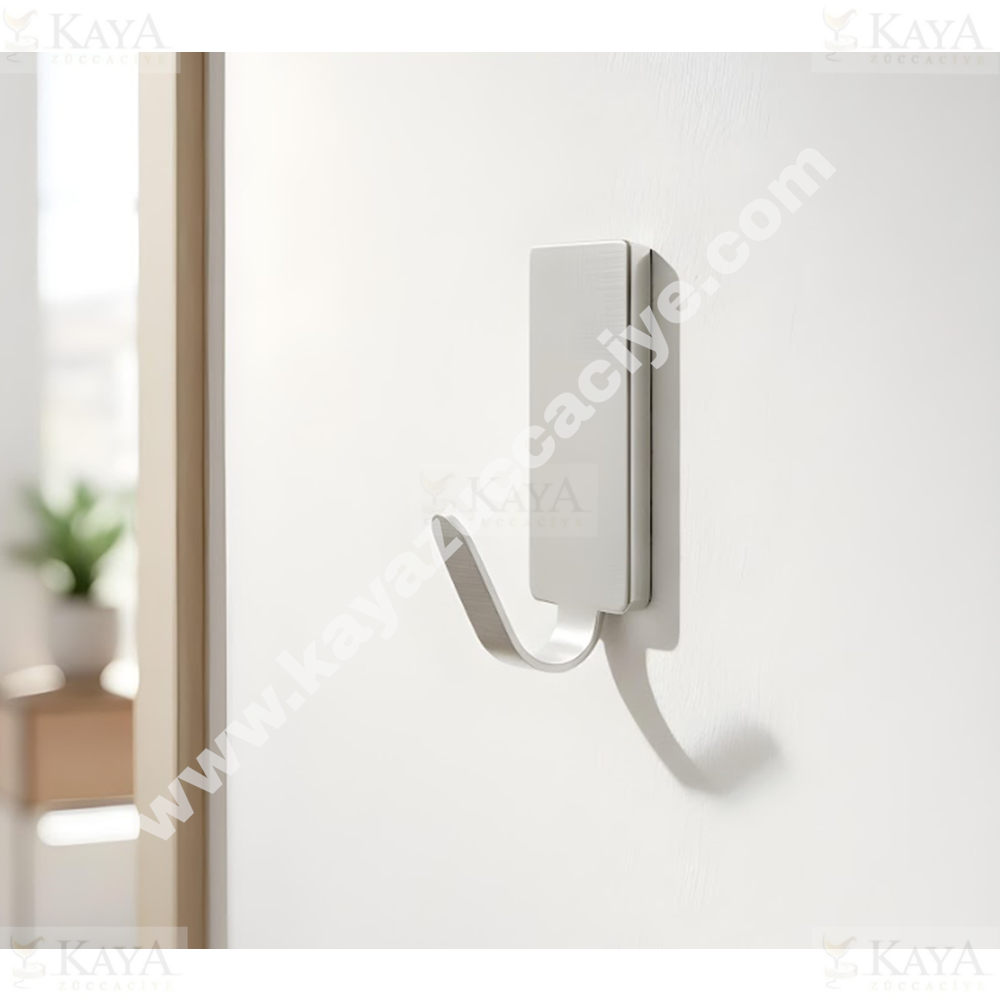 BZD IVORY YAPIŞKANLI ASKI METAL 6 LI DİKDÖRTGEN ASKI 1*120