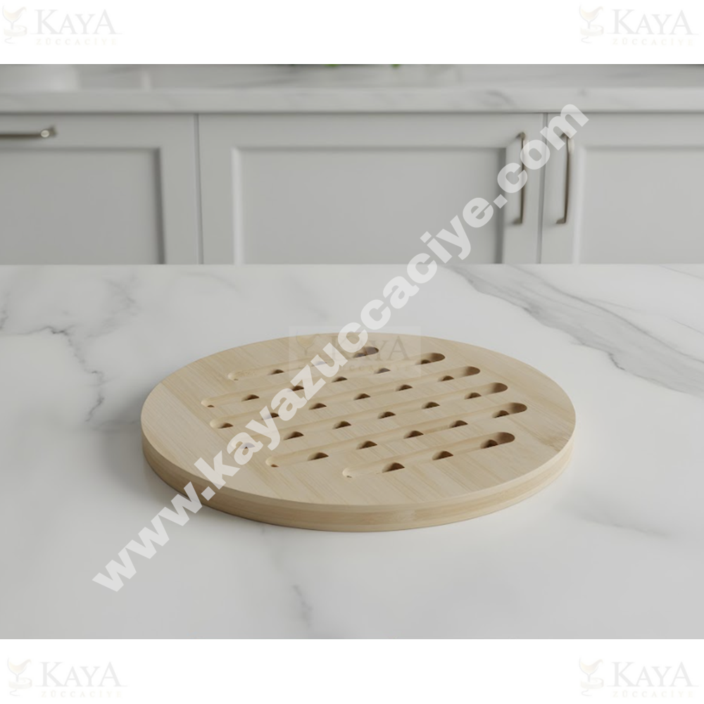 BZD IVORY BAMBU NİHALE LÜKS YUVARLAK 17 CM 1*300